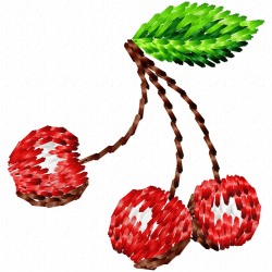 Cherry Embroidery Design 5